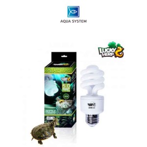아쿠아시스템 럭키허프 트로피칼 UVB 5.0 파충류램프 26W (열대파충류/거북이용)